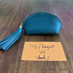 EUC Portland Leather Goods Peacock Taco Tassel Pouch
